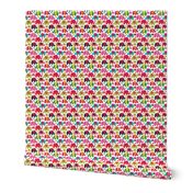 Cute retro kids elephant pattern fabric