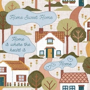 Home Sweet Home - Cross Stitch 