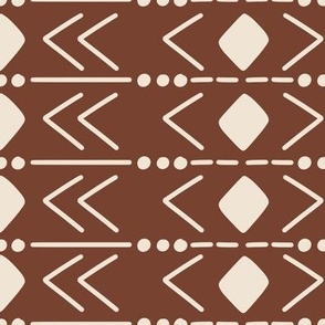 Aztec Tribal Pattern, Brown and Tan, Western, Geometric