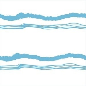 Waves of Joy - large 6 inch - Cornish Blue