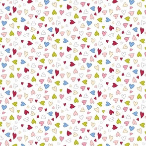 Multi-color Hearts - Valentines