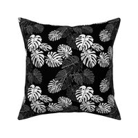 Tropical Vibes in Black and White (small scale) 