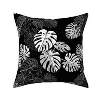 Tropical Vibes in Black and White 
