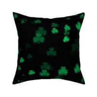 Green Bokeh Shamrocks (large scale)  