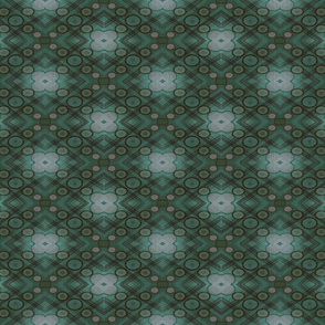 Circular Plaid Dark Green 1 Small