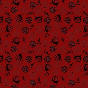 Alchemy Anime Black and Red Design