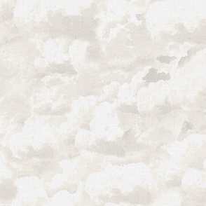 HEAD IN THE CLOUDS - VINTAGE WARM VERY LIGHT FADED COLORS