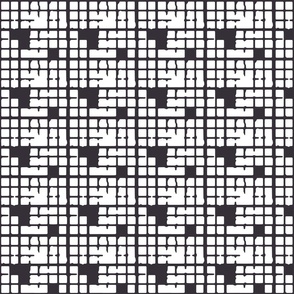 crossword squares - black and white 