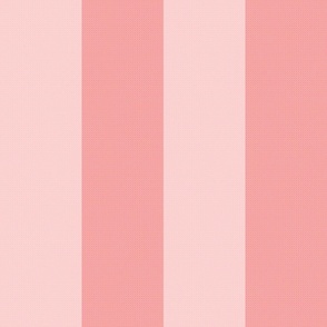 Cross Stitch Vertical Coral Pink Stripes - Large