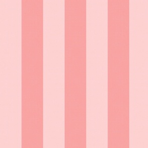 Cross Stitch Vertical Coral Pink Stripes - Medium