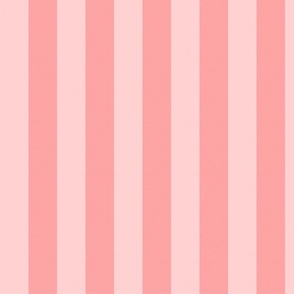 Cross Stitch Vertical Coral Pink Stripes - Small