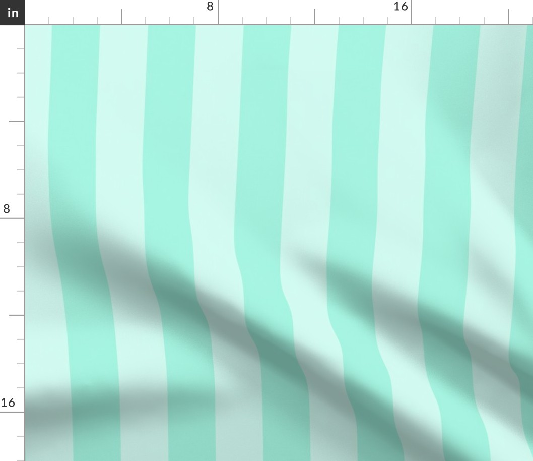 Cross Stitch Vertical Mint Green Stripes - Small