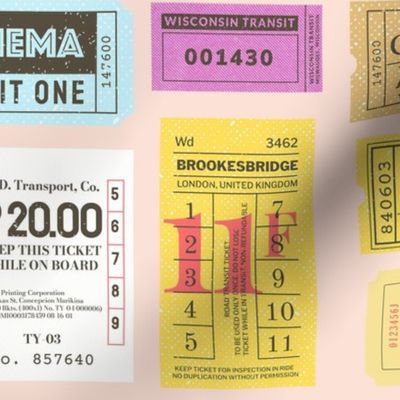 Vintage style tickets