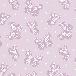 Summer Butterflies - Lavender Fog - 12x12 Inch