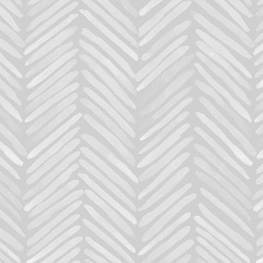 Platinum and ash gray herringbone - watercolor grey brush stroke abstract geometric painted pattern p-307 34