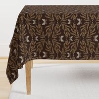 1511 large - Moth Damask - Espresso