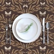 1511 large - Moth Damask - Espresso