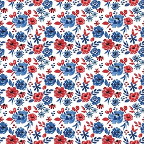 Patriotic Floral 6 inch