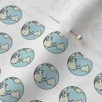 tiny vintage earth polka dots