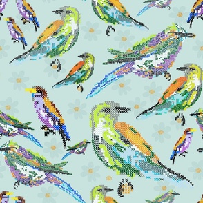 Roller birds of bright feather 