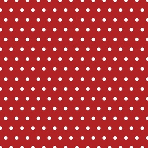Red and White Polka Dots 12 inch