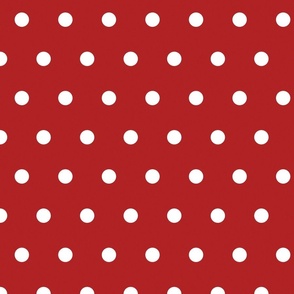 Red and White Polka Dots 24 inch