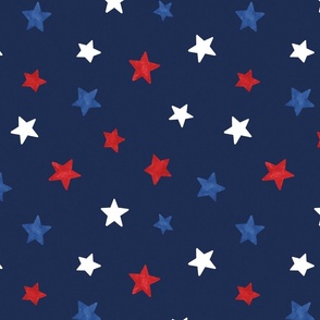 Patriotic Stars on Navy 12 inch