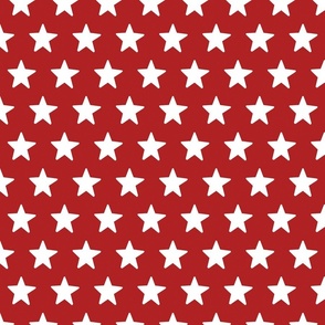 Red and White USA Stars 12 inch