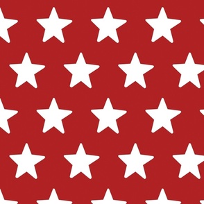 Red and White USA Stars 24 inch