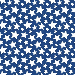 Blue and White Stars 6 inch