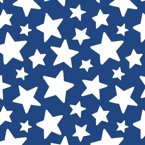 Blue and White Stars 12 inch