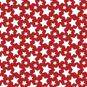 Red and White Stars 6 inch