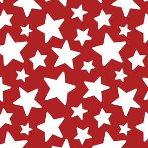 Red and White Stars 12 inch