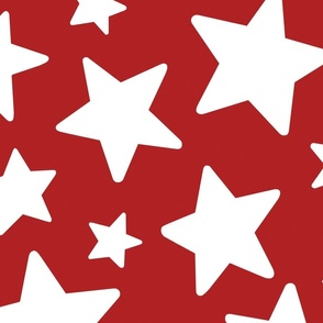 Red and White Stars 24 inch