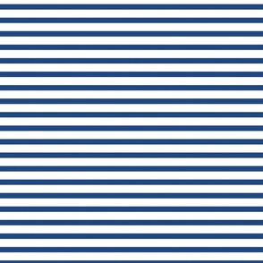 Royal Blue and White Patriotic Stripe 12 inch