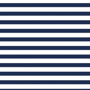 Navy Blue and White Patriotic Stripe 12 inch