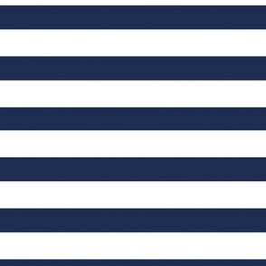 Navy Blue and White Patriotic Stripe 24 inch