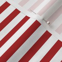 Red and White Patriotic Stripe 6 inch