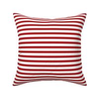 Red and White Patriotic Stripe 6 inch