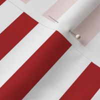 Red and White Patriotic Stripe 12 inch