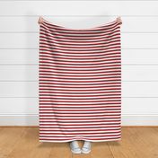 Red and White Patriotic Stripe 12 inch