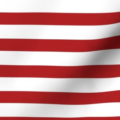 Red and White Patriotic Stripe 12 inch