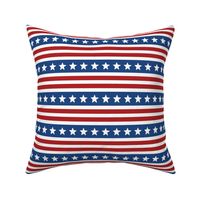 USA Patriotic Stripes 6 inch