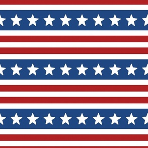 USA Patriotic Stripes 12 inch
