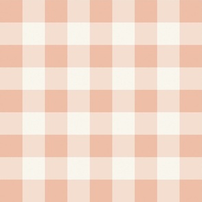 Vintage Pink and Cream Gingham Plaid 24 inch