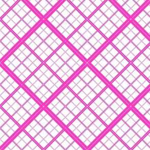 X Marks The Cross Stitch Pink White large