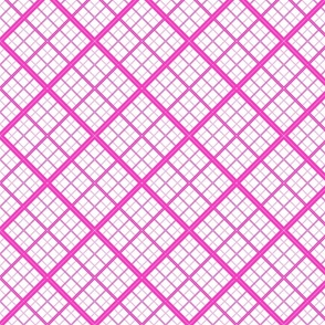 X Marks The Cross Stitch Pink White medium