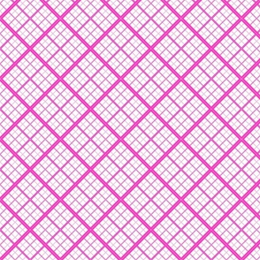 X Marks The Cross Stitch Pink White small