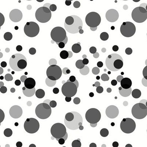 [Small] Circles Party Dark Gray on white