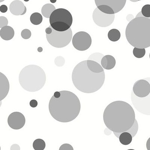 [Medium] Circles Party Light Gray on White
